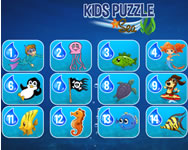Kids puzzle sea biks mobil